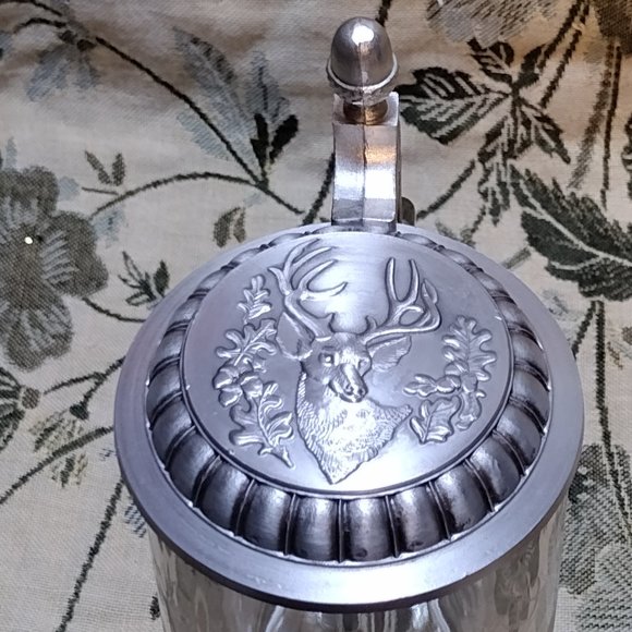 🎬 16oz Majestic Forest Tankard Stein w/Pewter Lid - Picture 8 of 14